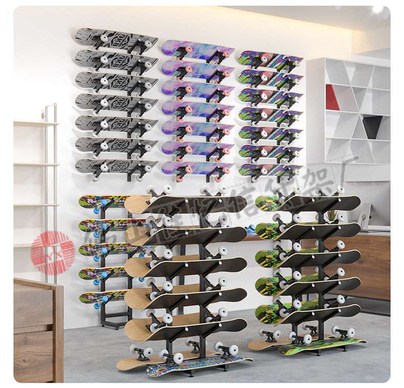 Sports Equipment Organizer Rack - 스케이트보드 랙, 스포츠 장비 보관 랙,