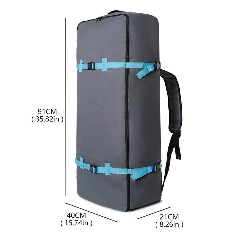 외부 강화 스트랩이 있는 그레이 옥스포드 천 패들보드  - Sports Equipment Outdoor Storage 리뷰 및 가격