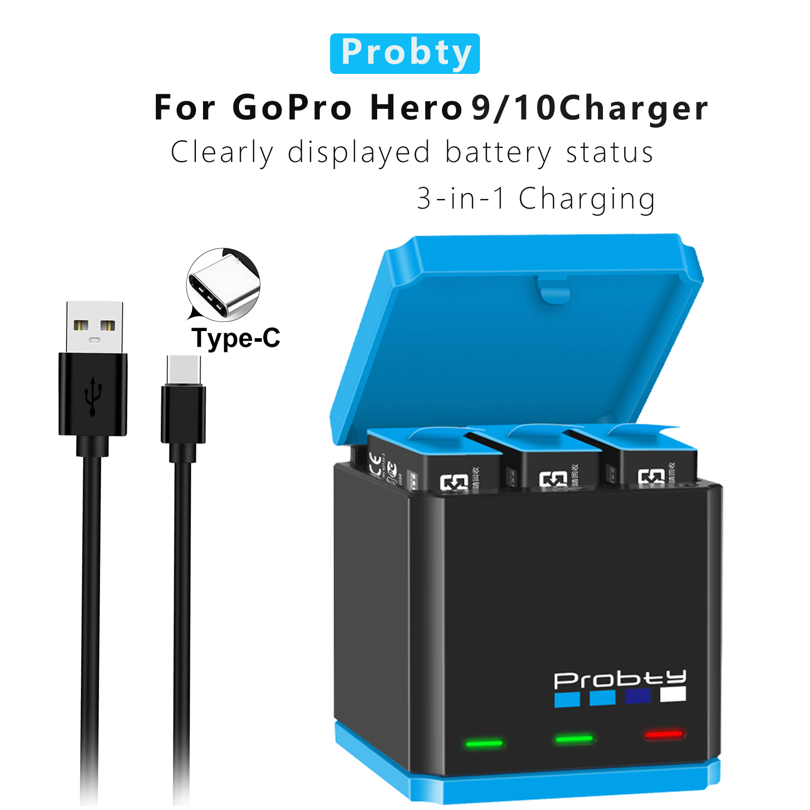 GoPro 12 11 10 충전기, 고속 충전 박스,  - Sports Equipment Cabinet 리뷰 및 가격