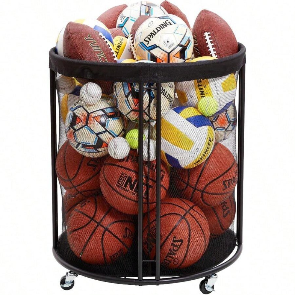 헤비 듀티 볼 보관함 카트 (축구, 농구, 배구, 풋볼 - Sports Equipment Outdoor Storage 리뷰 및 가격