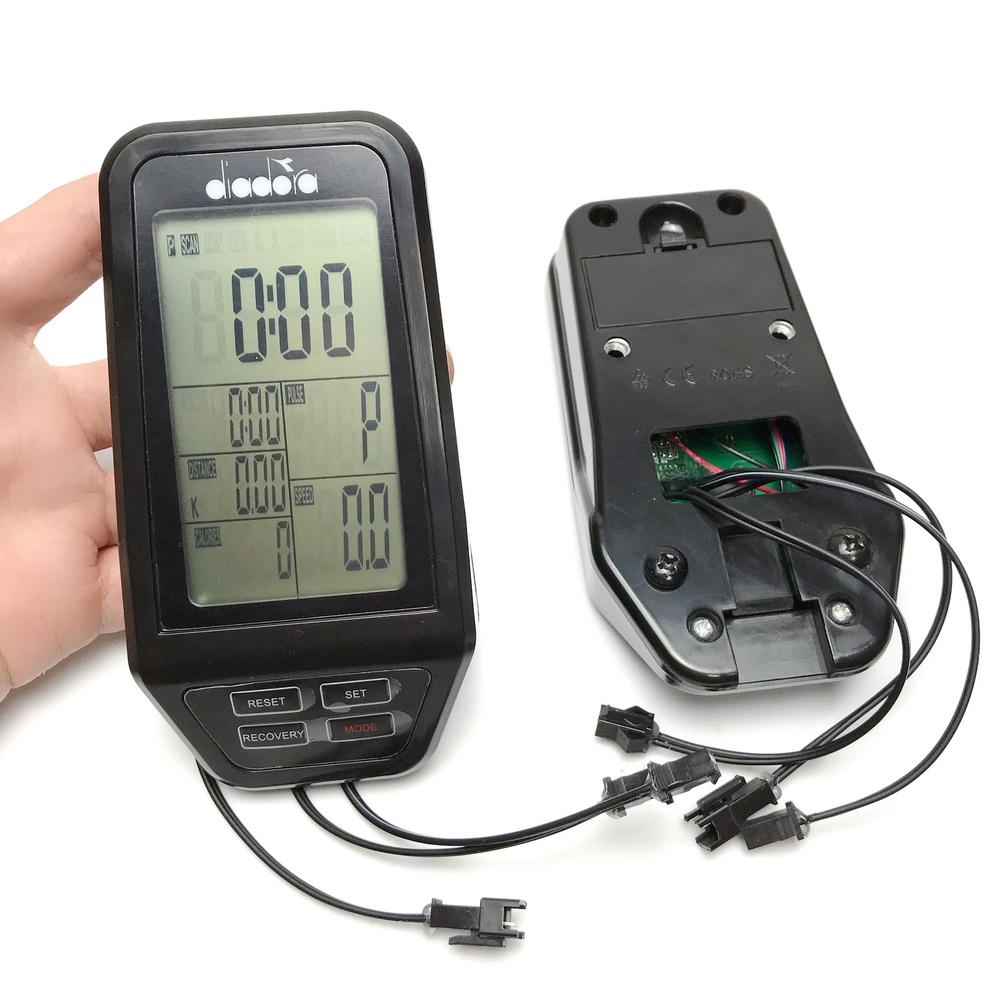 블랙 운동 자전거 컴퓨터 디스플레이 화면 속도 심박수  - Sports Equipment Website 리뷰 및 가격