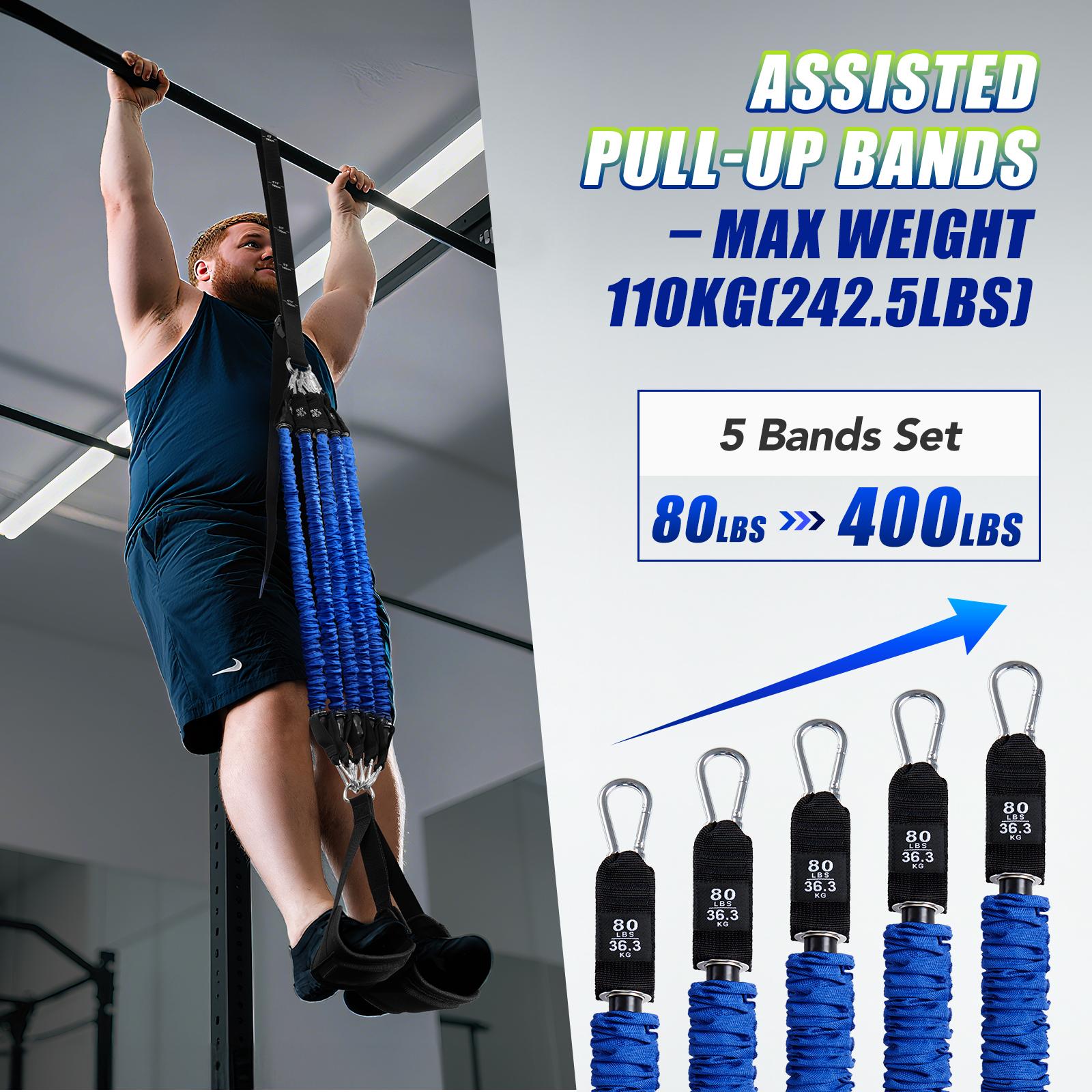 헤비 듀티 풀업 어시스트 밴드 세트 4x80lbs 조절 - Sports Equipment Website 리뷰 및 가격