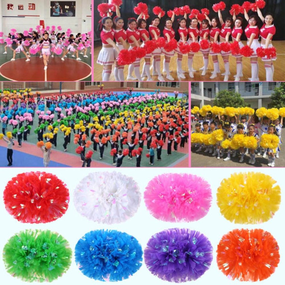 치어리더 응원 댄스 스포츠 응원에 적용, 9 가지 색상 - Cheerleading Pom Pom 리뷰 및 가격