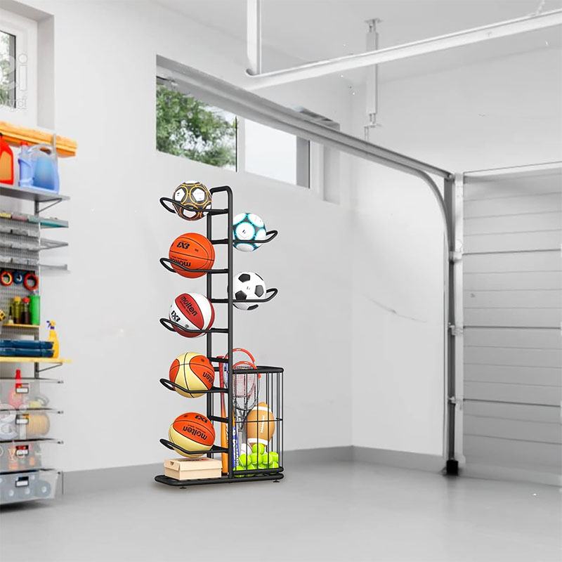 스포츠 공 보관 랙 농구 배드민턴 배구 독립형 스포츠  - Sports Equipment Organizer Rack 리뷰 및 가격