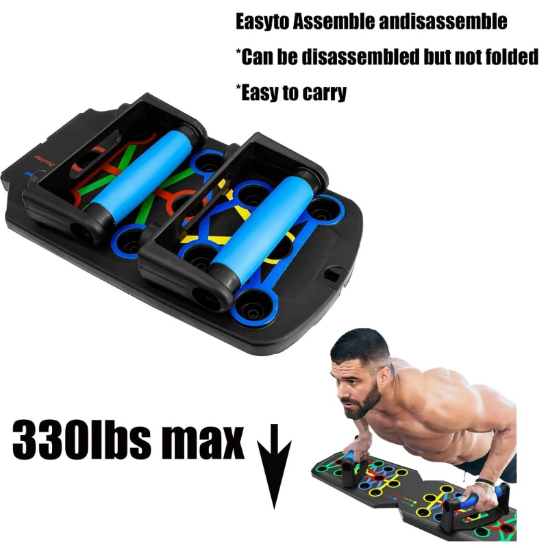 저항 밴드가 있는 접이식 푸시업 보드, 다기능 푸시업  - Sports Equipment Website 리뷰 및 가격